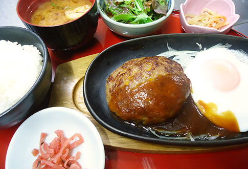 HIDA beef humburg steak with japanese sauve set